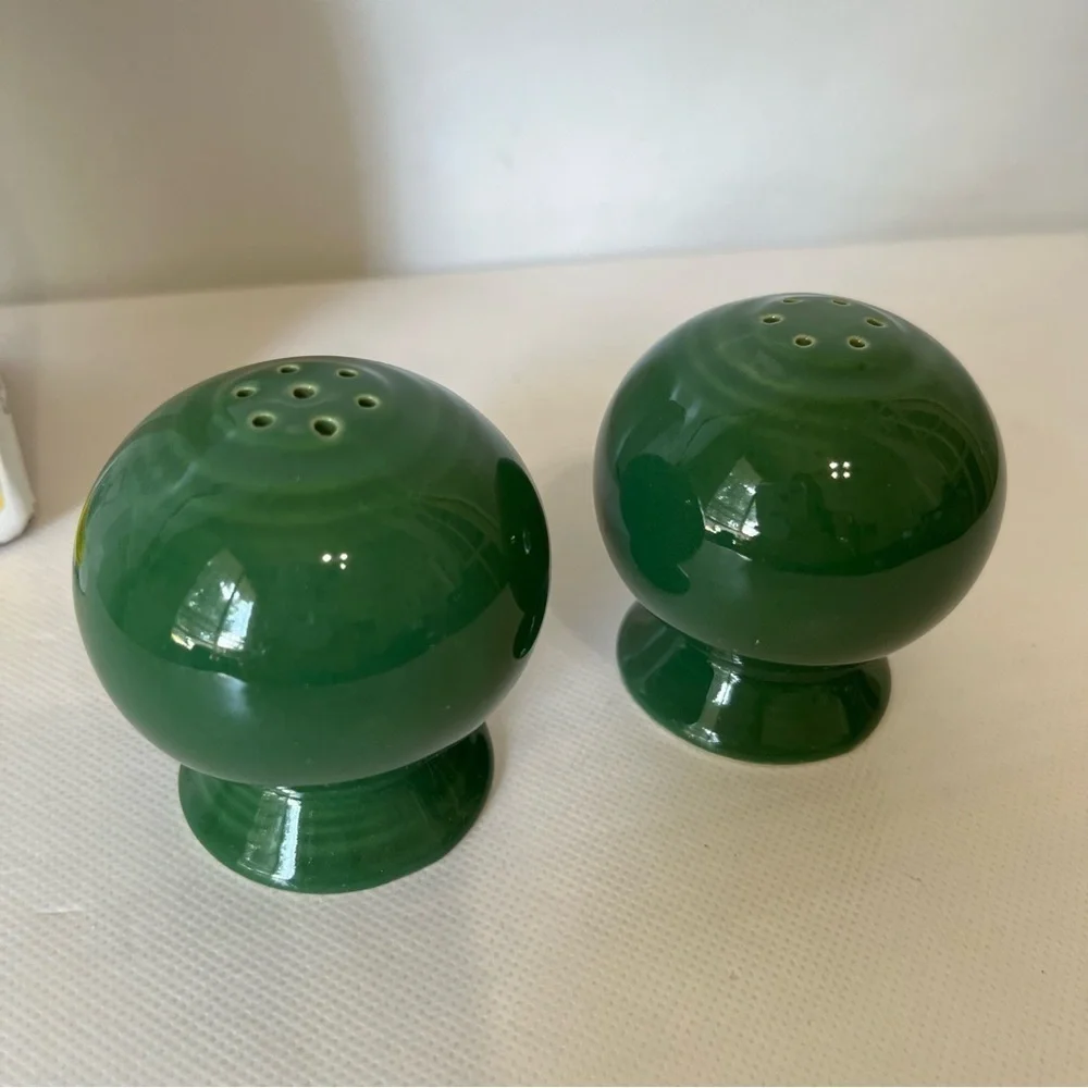 Fiesta Dark Green Salt & Pepper Shakers